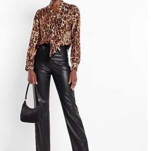 Leopard Print Relaxed Portofino Top